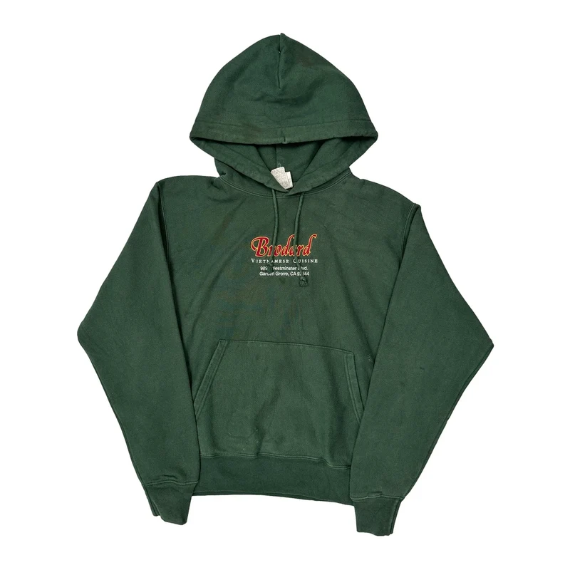 Brodard Champion Hoodie - Medium Green Cotton Blend
