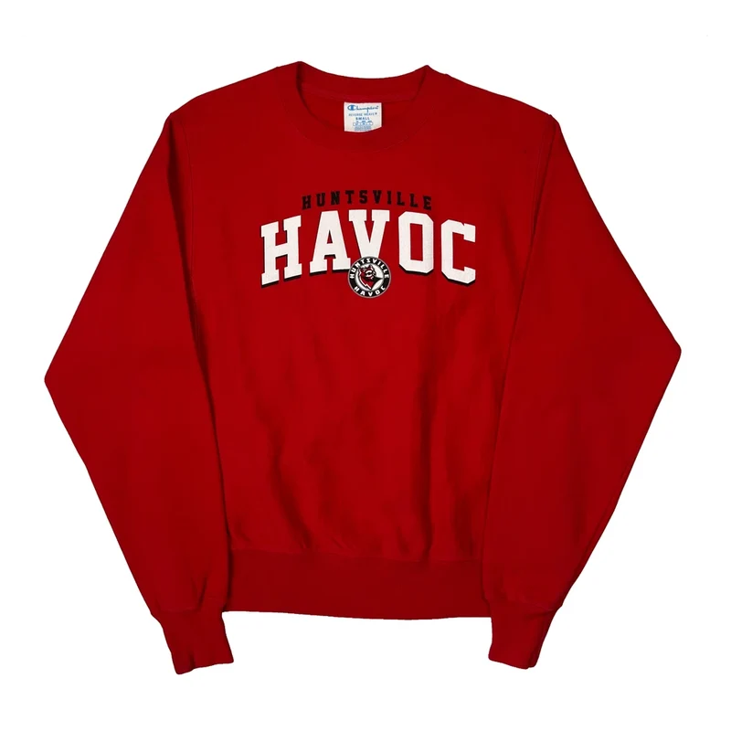 Huntsville Havoc Champion College Sweatshirt - Small Red Cotton Blend