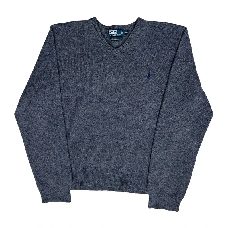 Polo By Ralph Lauren Jumper - 2XL Grey Wool