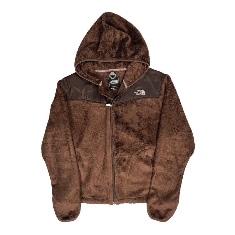 The North Face Fleece Jacket - Large Brown Polyester
