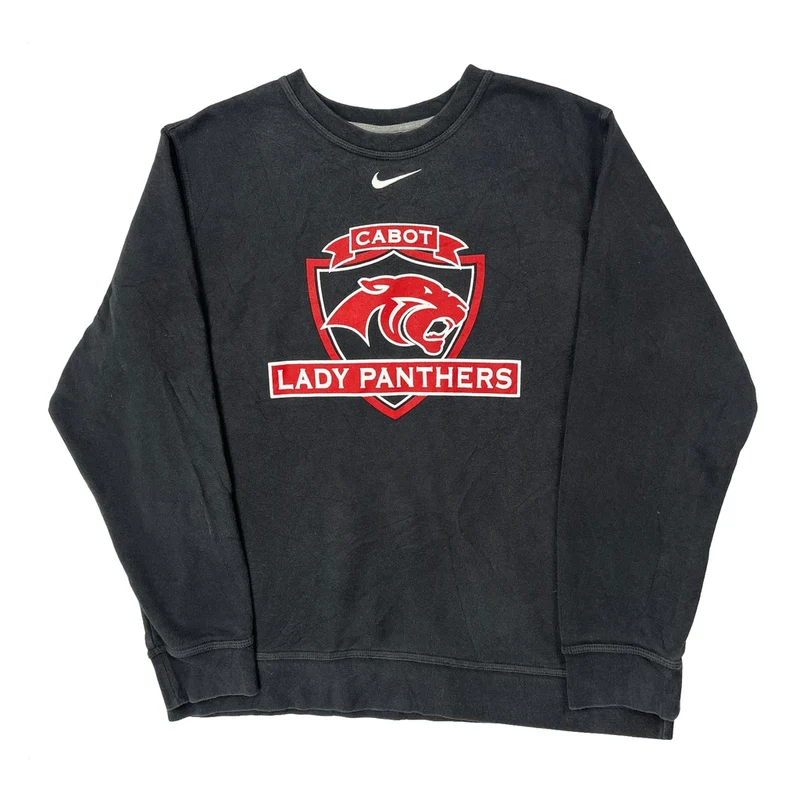 Cabot Lady Panthers Nike Graphic Sweatshirt - Large Black Cotton