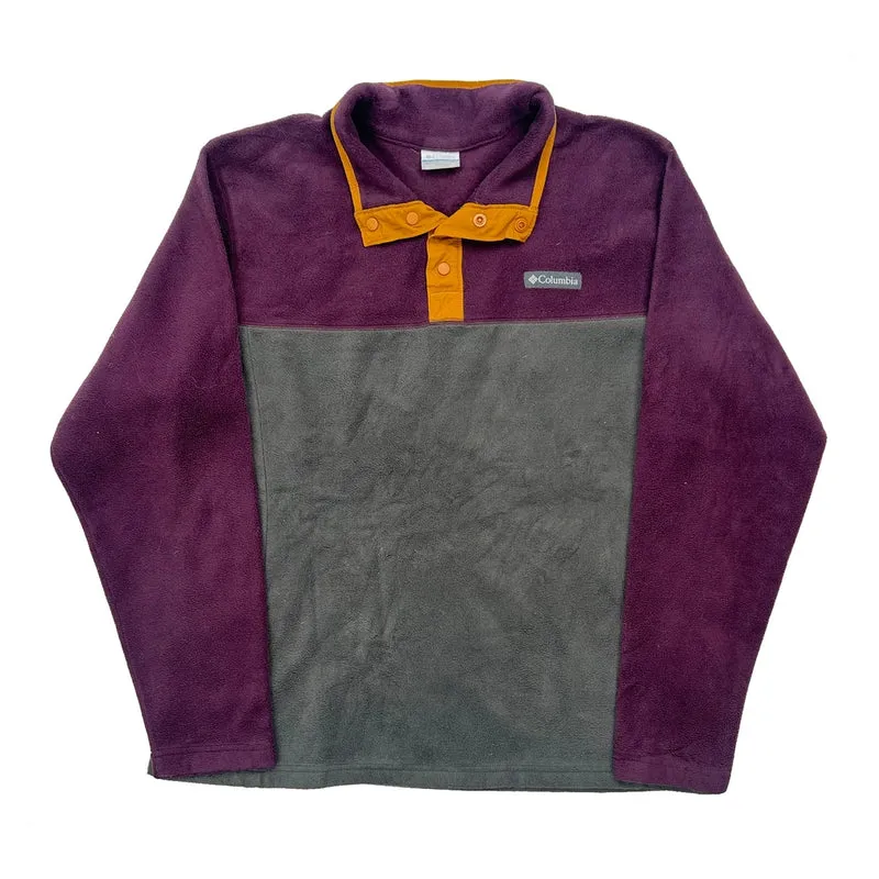 Columbia Collared Fleece - XL Grey Polyester