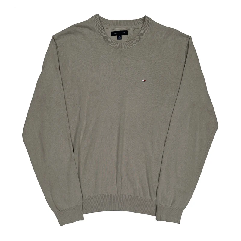 Tommy Hilfiger Jumper - XL Grey Cotton