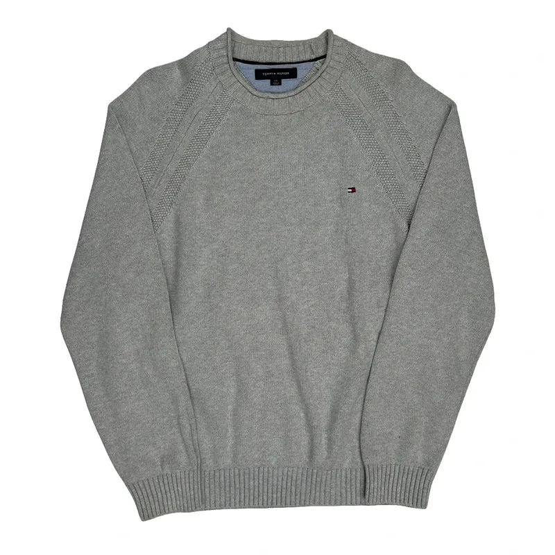 Tommy Hilfiger Jumper - Large Grey Cotton