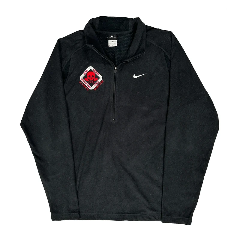 Ultimate Survival Nike Graphic Fleece - Large Black Polyester