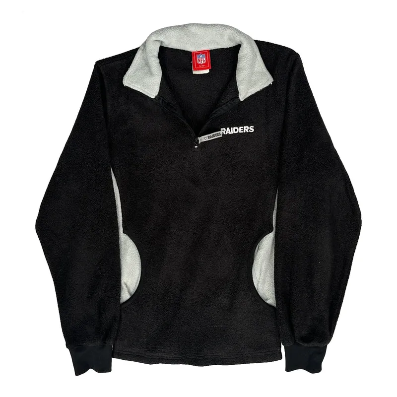 Raiders Nfl Collared Fleece - Small Black Polyester