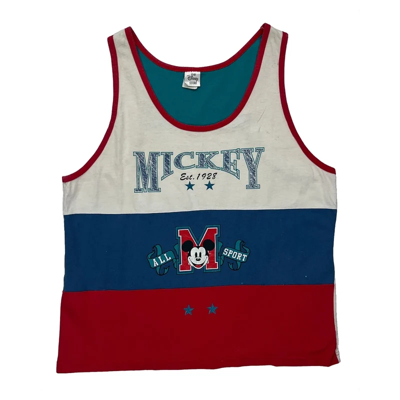Mickey Mouse Disney Graphic Vest - XL Multicoloured Cotton