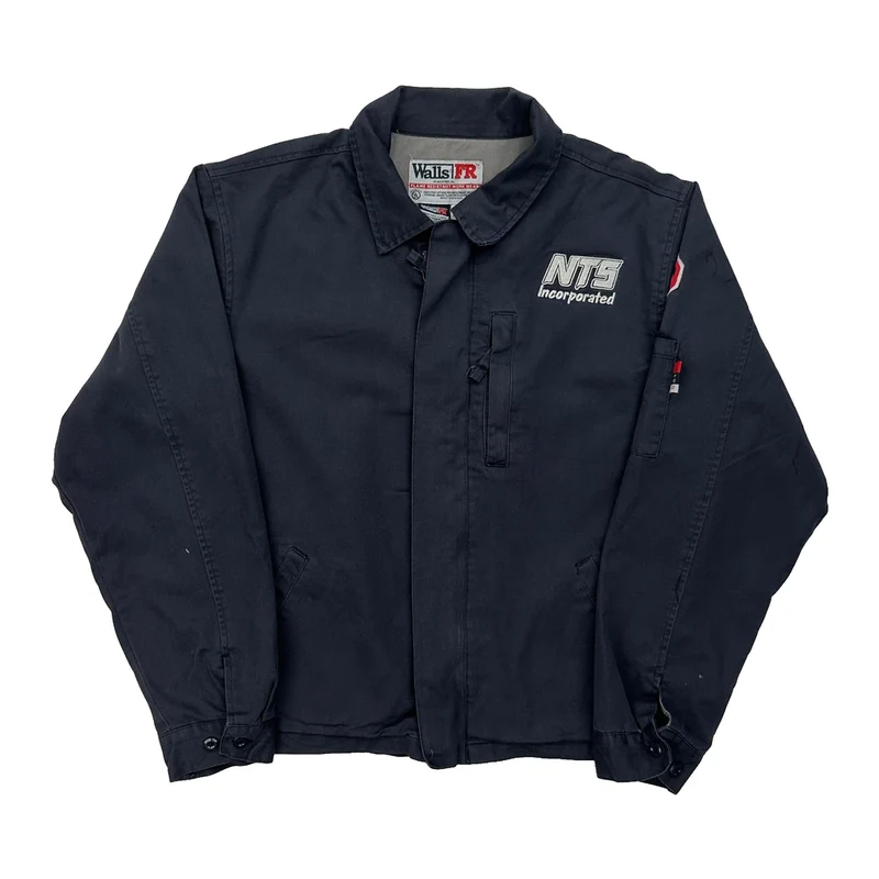 Flame Resistant Work Wear Walls Work Jacket - Large Navy Cotton
