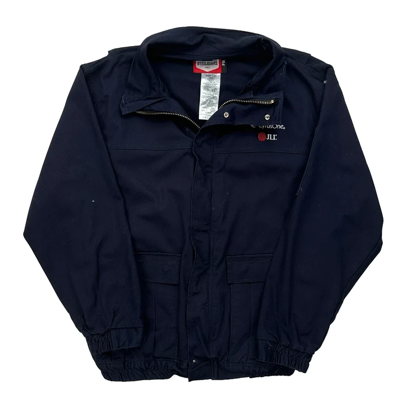 Steelguard Work Jacket - Large Navy Cotton Blend