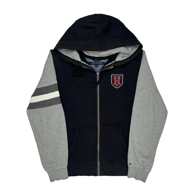 Harvard Tommy Hilfiger College Hoodie - Large Black Cotton