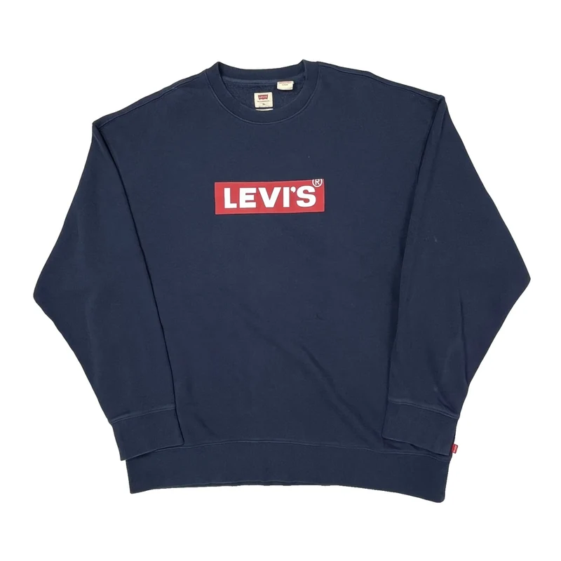 Levis Sweatshirt - XL Navy Cotton