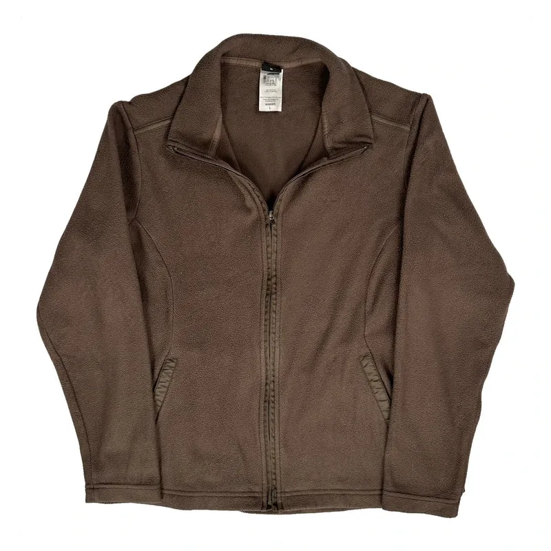Patagonia Fleece Jacket - Large Brown Polyester