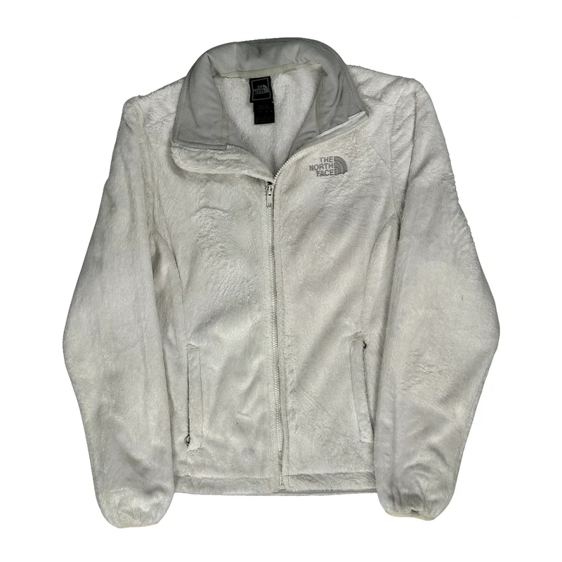 The North Face Fleece Jacket - Small White Polyester