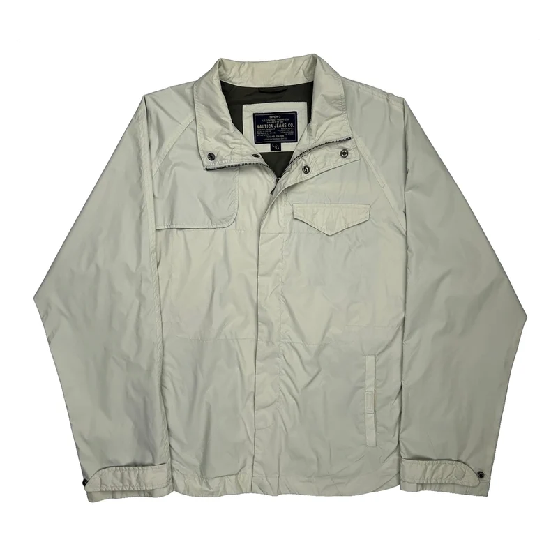 Nautica Jacket - Large White Nylon