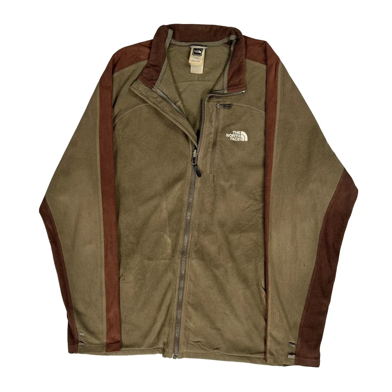 The North Face Fleece Jacket - XL Brown Polyester