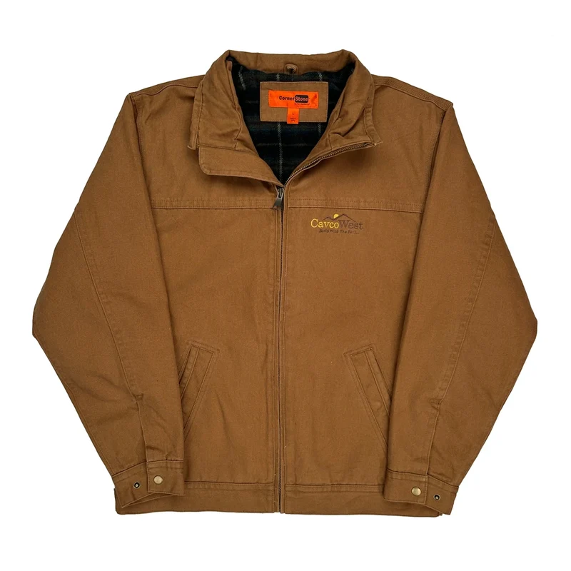 Port Authority Workwear Jacket - Large Brown Cotton
