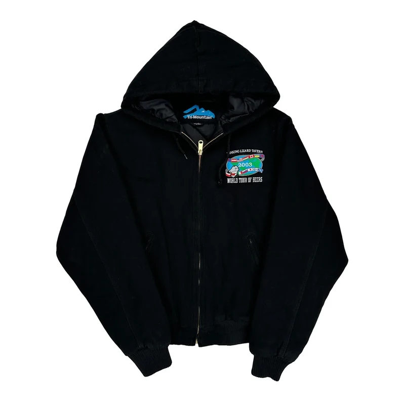 World Tour Of Beers Tri Mountain Workwear Jacket - Small Black Polyester