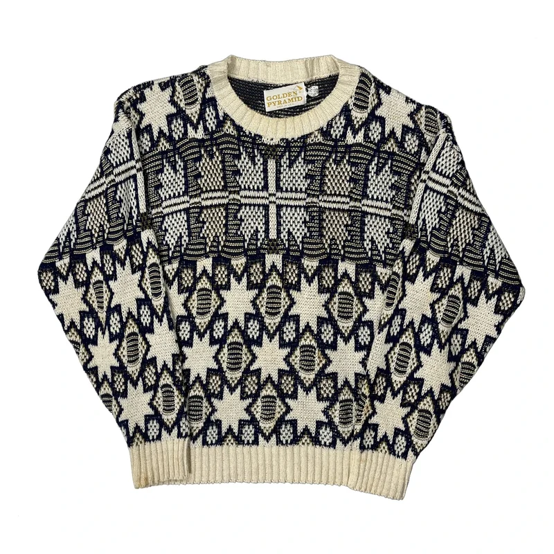 Unbranded Jumper - Large Cream Wool