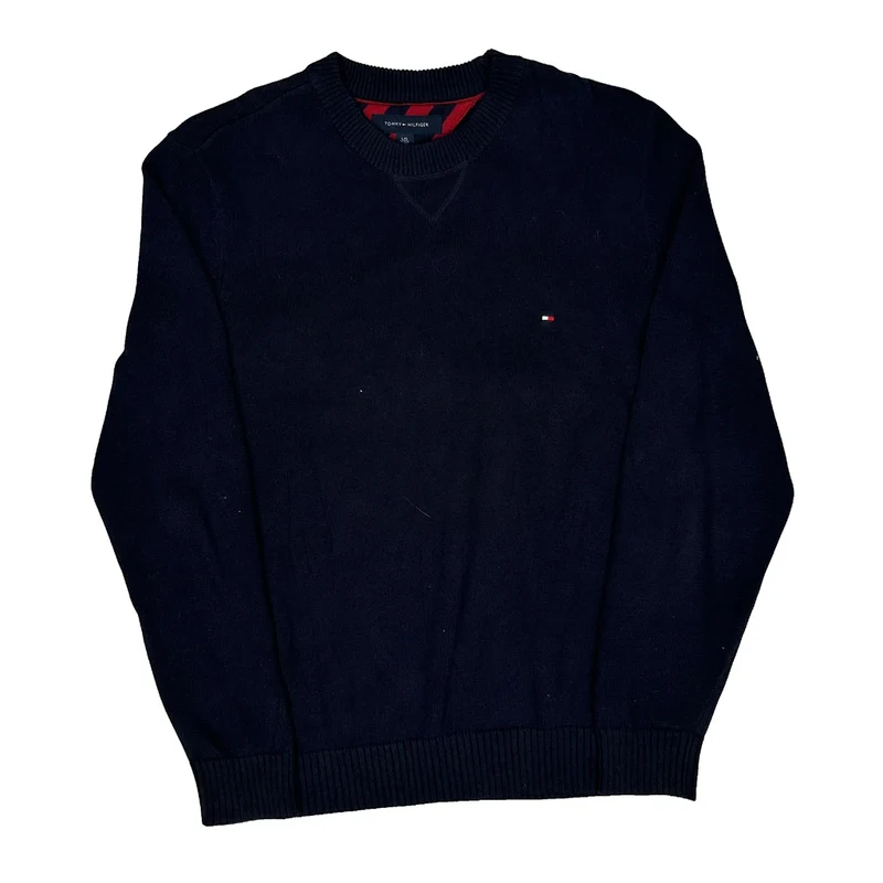 Tommy Hilfiger Jumper - Large Navy Cotton