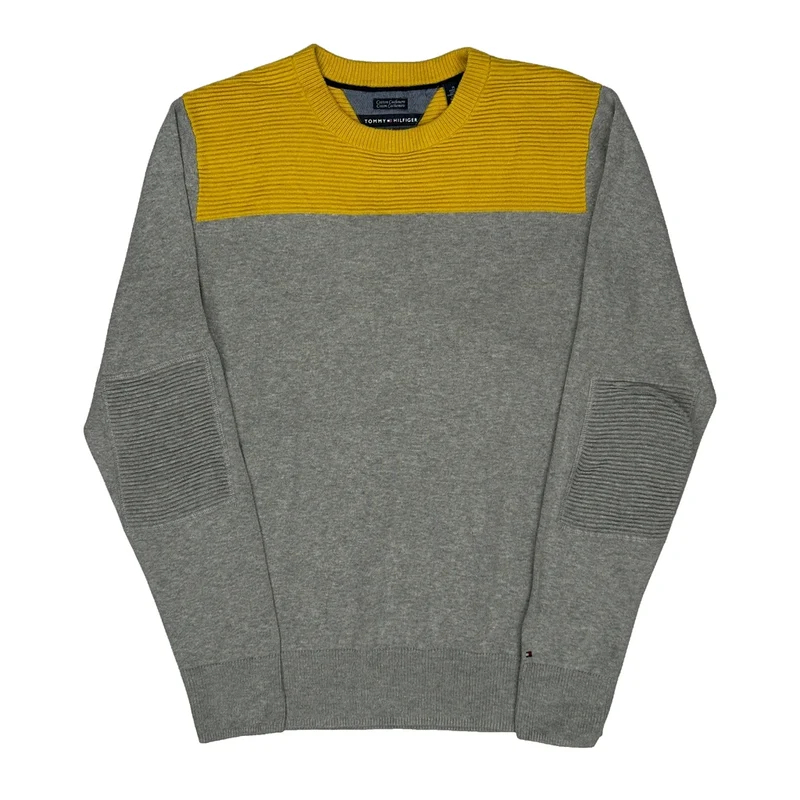 Tommy Hilfiger Jumper - Medium Yellow Cotton
