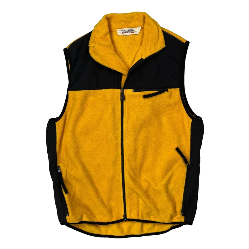 Nautica Spellout Gilet - XL Yellow Polyester