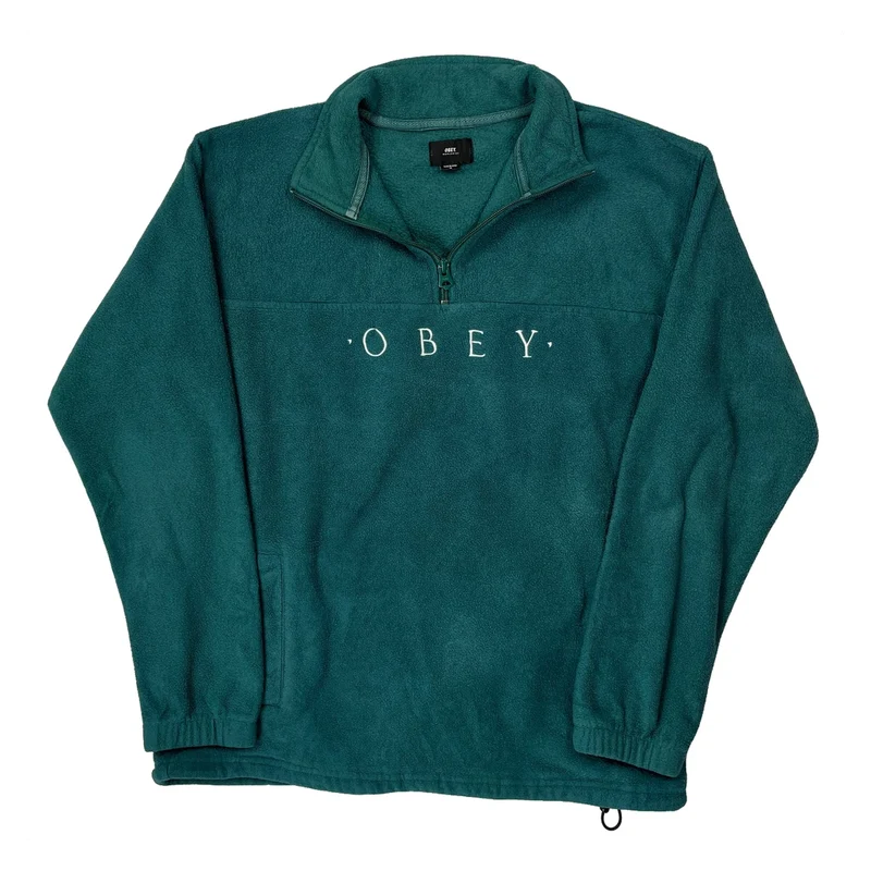 Obey Fleece - Medium Green Polyester