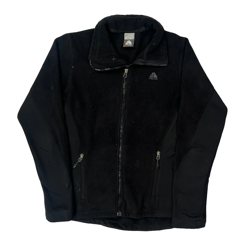 Nike Acg Fleece Jacket - Medium Black Polyester