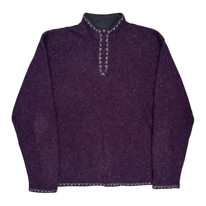 Woolrich Jumper - Medium Purple Wool