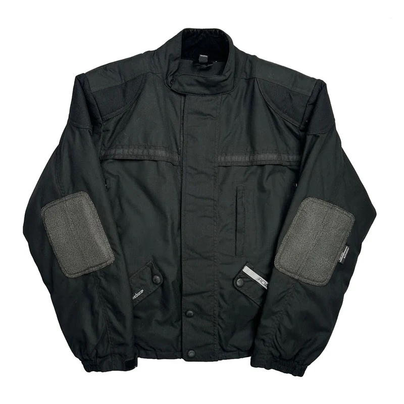 Reflective Strip Roadgear Motorcycle Jacket - Medium Black Polyester