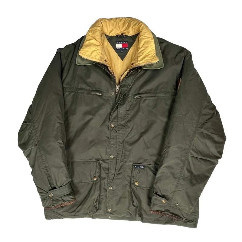 Tommy Hilfiger Jacket - Large Green Polyester