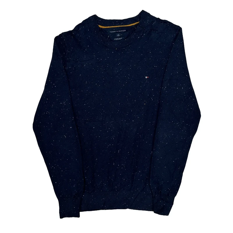 Tommy Hilfiger Jumper - Large Navy Wool Blend