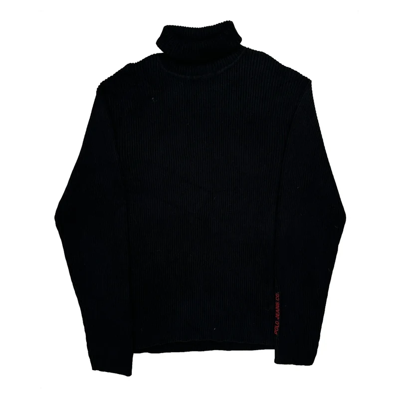 Ralph Lauren Jumper - XL Black Cotton