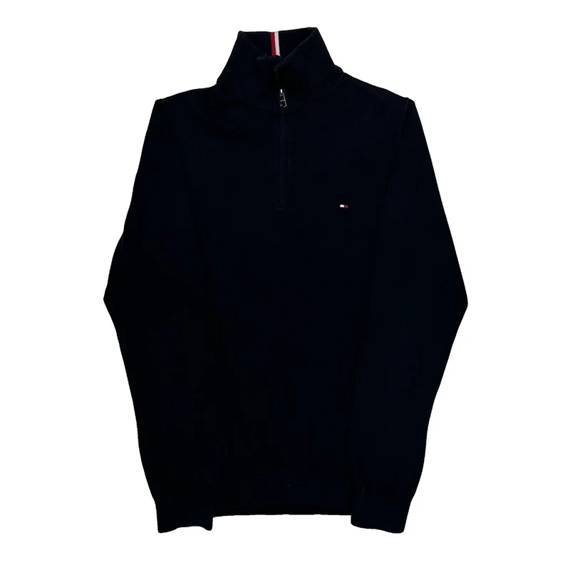Tommy Hilfiger Jumper - Small Black Cotton
