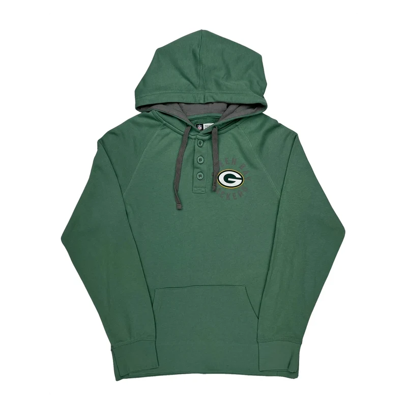 Green Bay Packers Nfl Football Hoodie - Medium Green Cotton