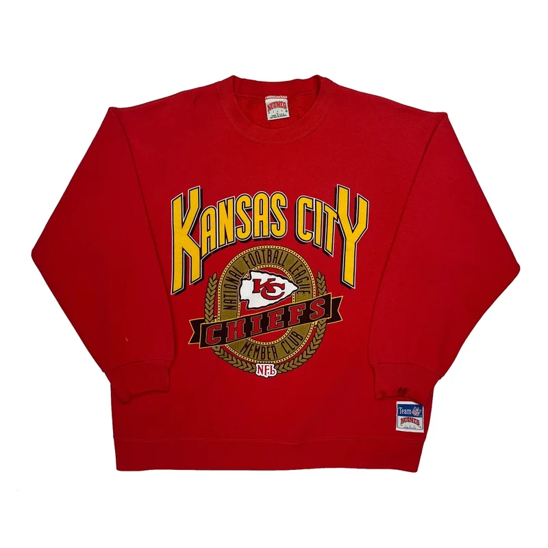 Kansas City Chiefs Nutmeg Football Sweatshirt - XL Red Cotton