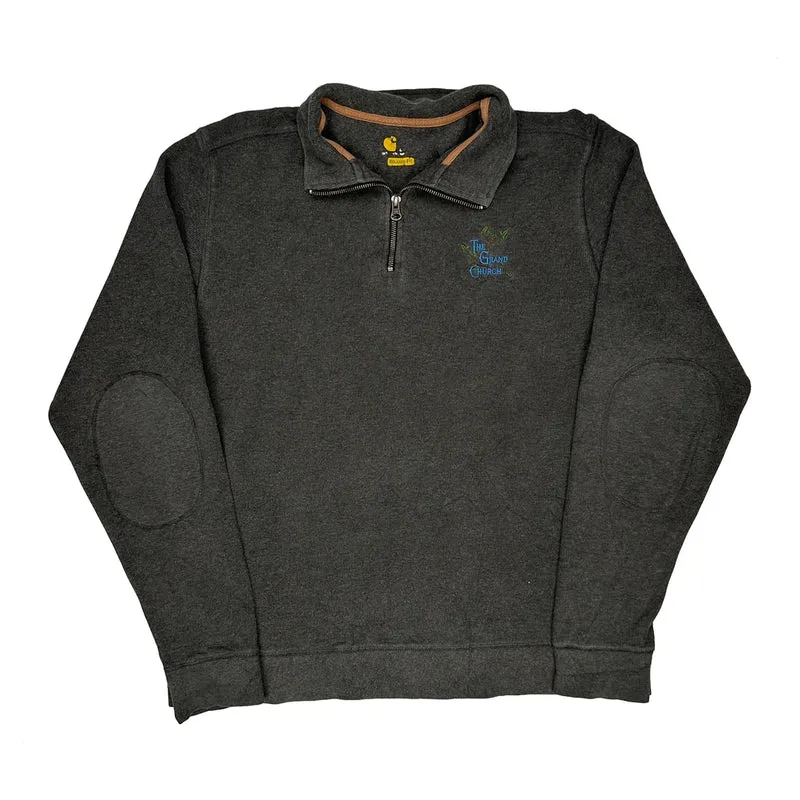 Carhartt 1/4 Zip - Large Grey Cotton Blend
