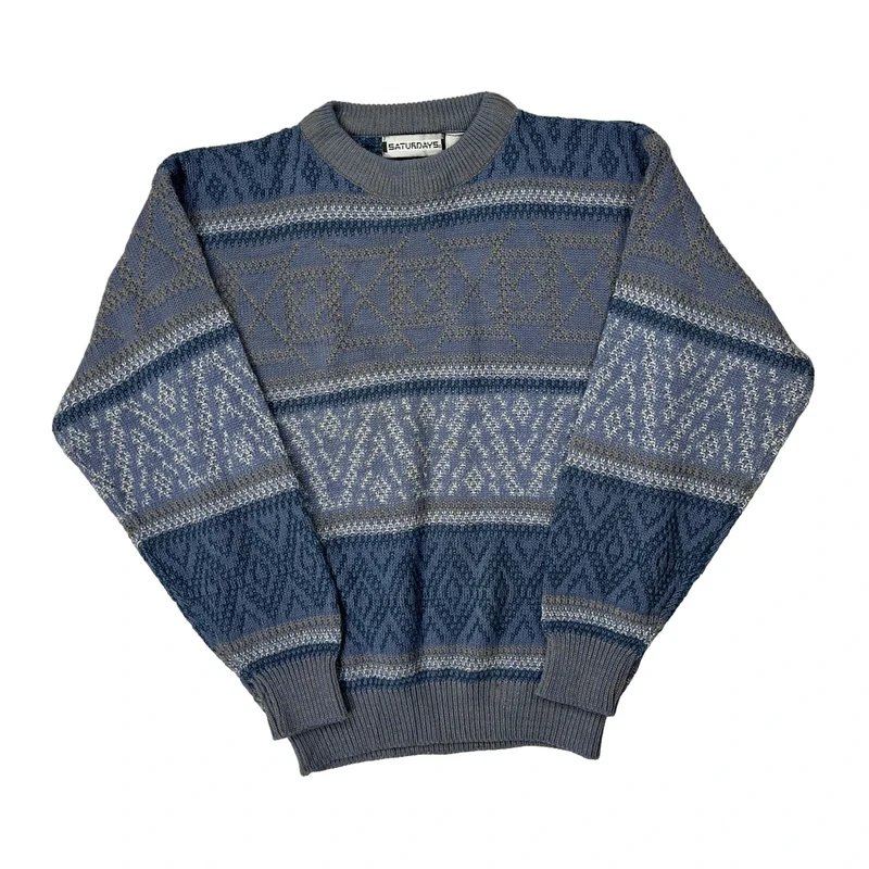 Unbranded Jumper - Small Blue Acrylic