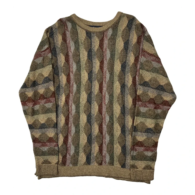 Northern Isles Jumper - Large Multicoloured Acrylic Blend