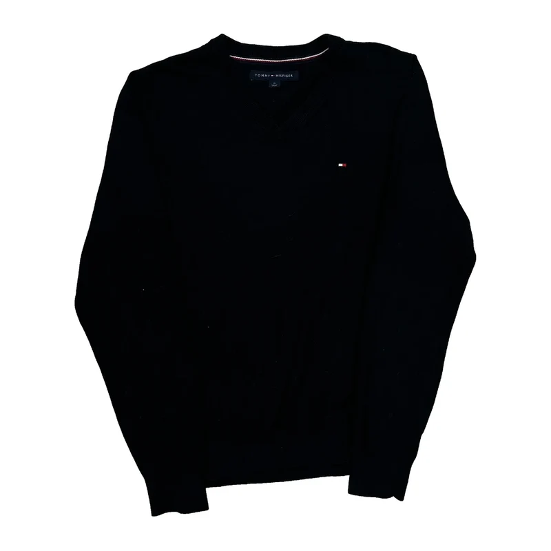 Tommy Hilfiger Jumper - Medium Black Cotton