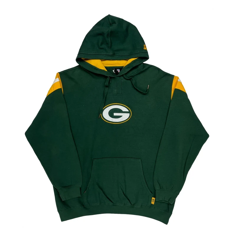 Green Bay Packers Nfl Football Hoodie - 2XL Green Cotton