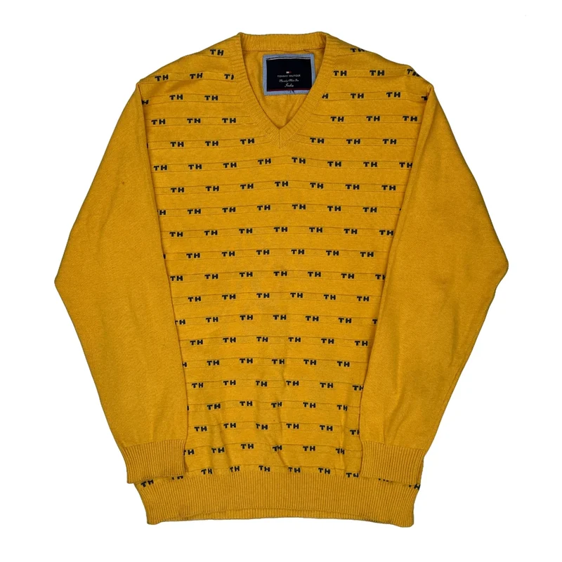 Tommy Hilfiger Jumper - Medium Yellow Cotton