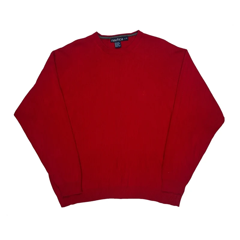 Nautica Jumper - Large Red Cotton