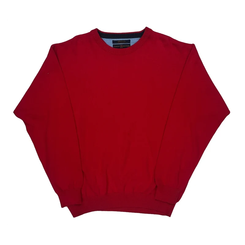 Tommy Hilfiger Jumper - Large Red Cotton