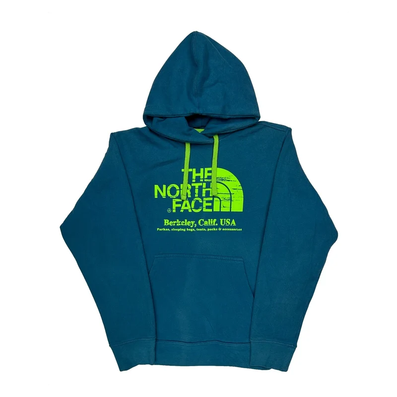 Berkeley, Calif, USA The North Face Graphic Hoodie - Medium Blue Cotton