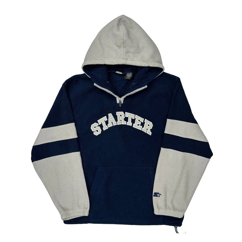 Starter Spellout Fleece - Large Navy Polyester