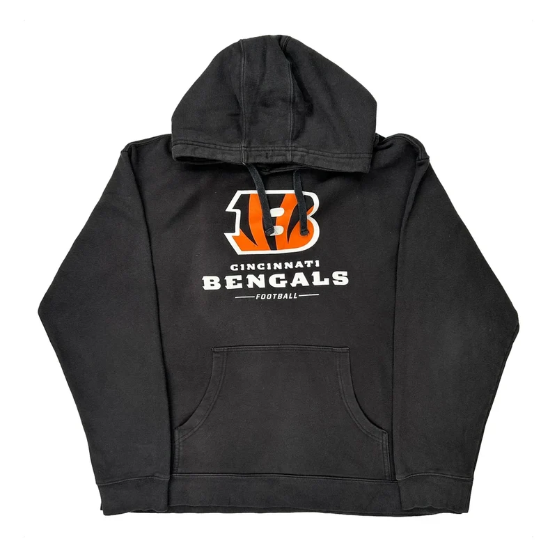 Cincinnati Bengals Fanatics Football Hoodie - XL Black Cotton Blend