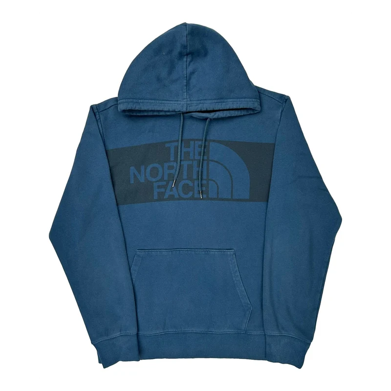 The North Face Hoodie - Large Blue Cotton