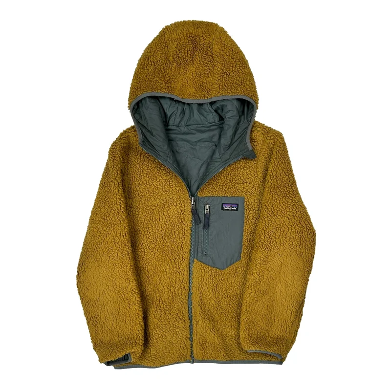 Patagonia Fleece Jacket - Small Brown Polyester