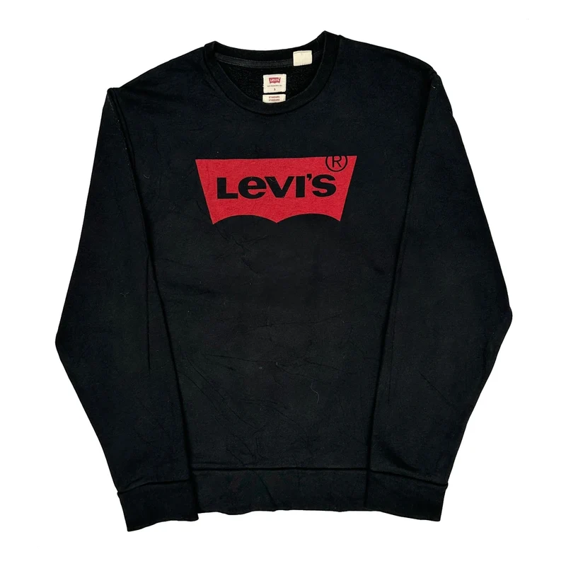 Levis Sweatshirt - Small Black Cotton