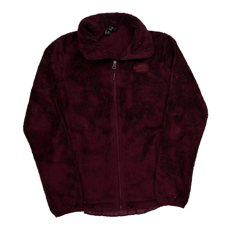 The North Face Fleece Jacket - Small Burgundy Polyester